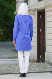 Bislife - Sax Blue Hijab Skirt 6201SX - Thumbnail