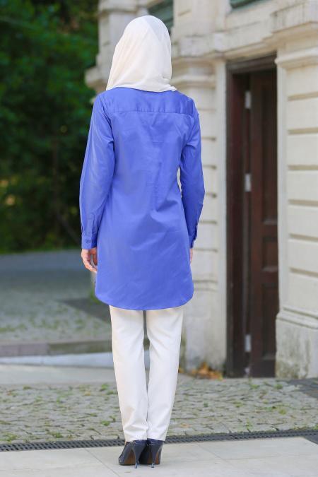 Bislife - Sax Blue Hijab Skirt 6201SX - 3