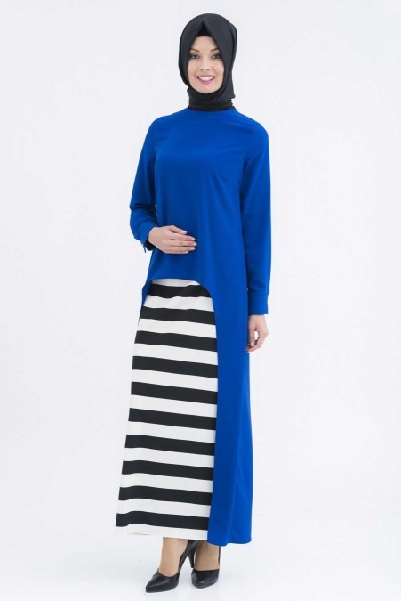 Bislife - Sax Blue Hijab Suit 6200SX