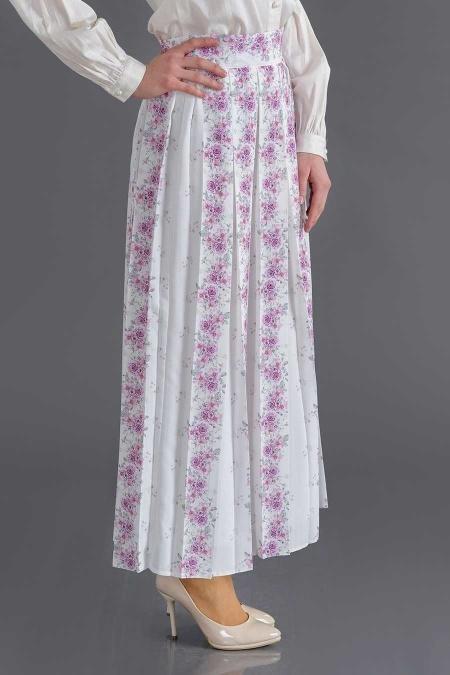 Bislife - White Hijab Skirt 8027B - 2