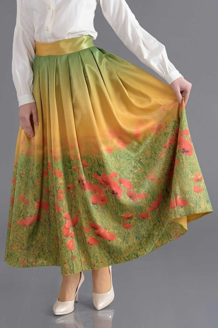 Bislife - Yellow Hijab Skirt 8024SR