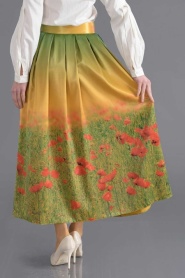Bislife - Yellow Hijab Skirt 8024SR - Thumbnail