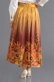 Bislife - Yellow Hijab Skirt 8030SR - Thumbnail