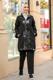 Black Dual Suit Dress 1292S - Thumbnail