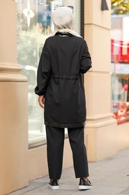 Black Dual Suit Dress 1292S - Thumbnail