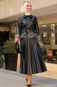 Black Dual Suit Dress 1294S - Thumbnail