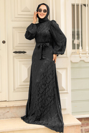 Black Elegant Evening Gown 23272S - 1