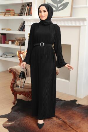 Black Hijab Dress 10670S - 1