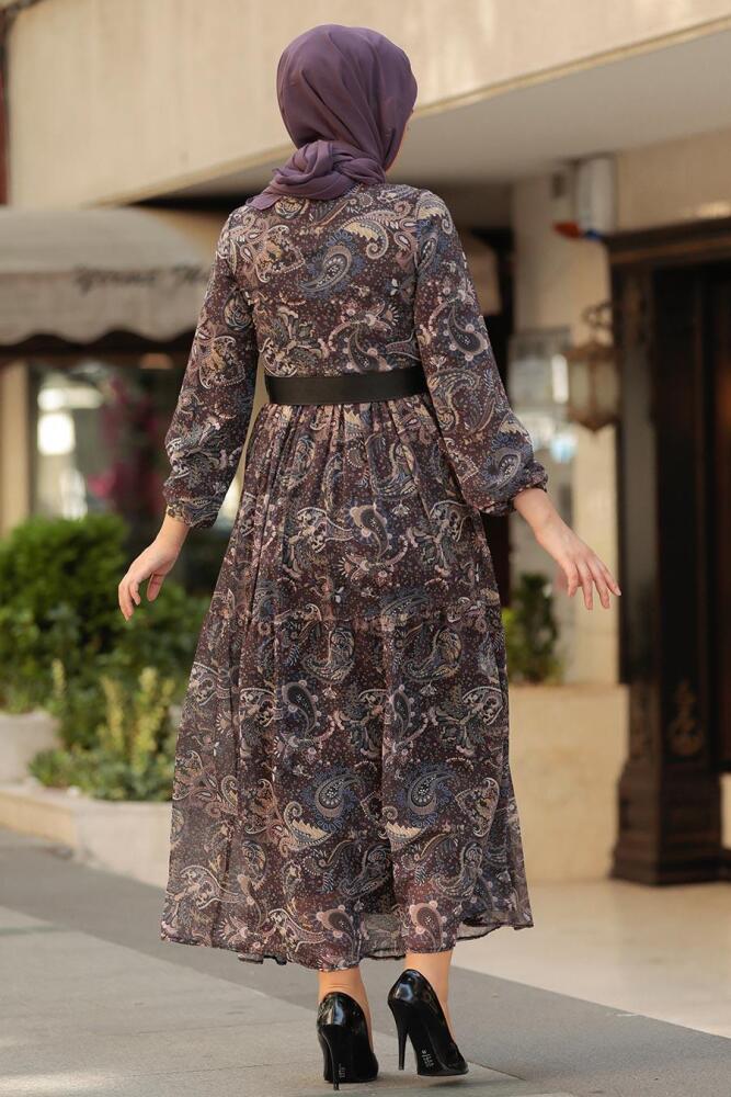 Black Hijab Dress 11740S - 2