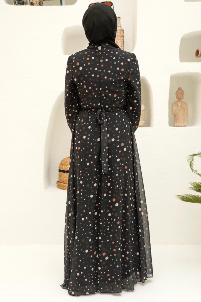 Black Hijab Dress 279065S - 2