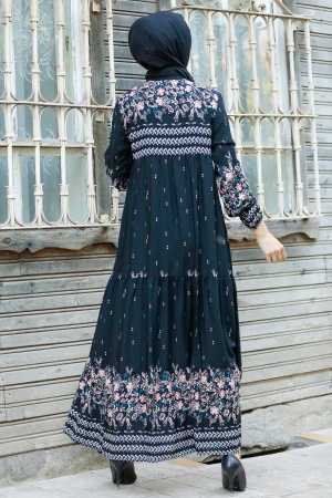 Black Hijab Dress 5191S - 2