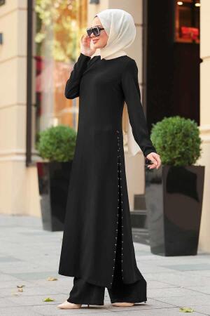 Black Hijab Dual Suit 30050S - 1