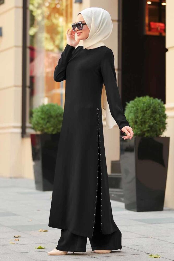 Black Hijab Dual Suit 30050S - 1