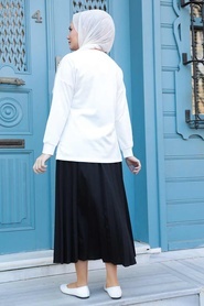 Black Hijab Dual Suit Dress 1748S - Thumbnail