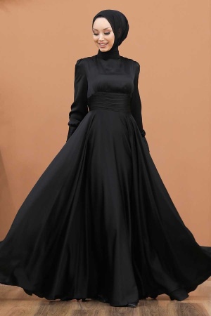 Neva Style - Stylish Black Modest Wedding Dress 2511S - 1