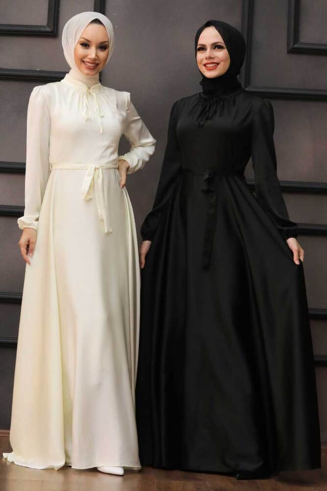 Neva Style - Long Black Muslim Prom Dress 25130S - 2