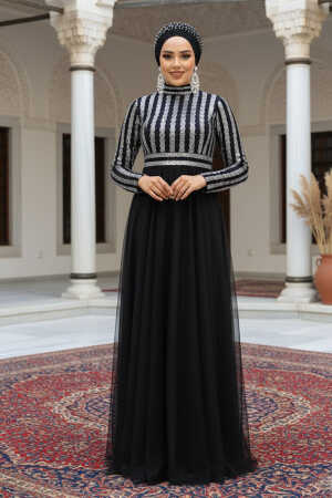 Neva Style - Stylish Black Muslim Wedding Dress 5338S - 1