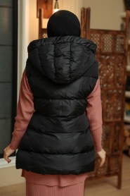 Black Hijab Inflatable Vest 13901S - Thumbnail