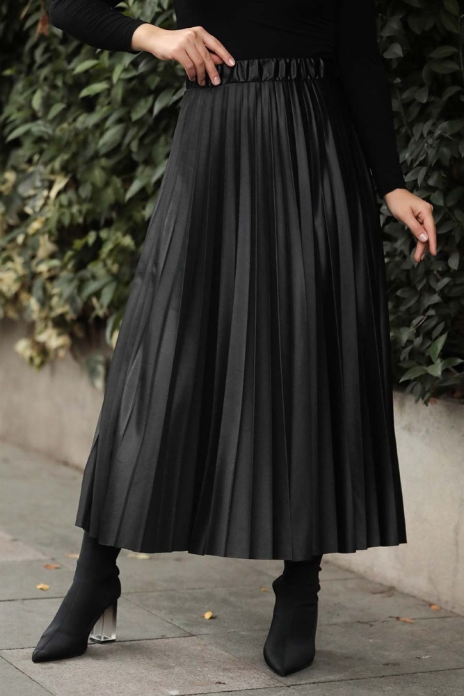 Black Hijab Skirt 12912S - 1