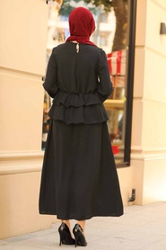 Black Hijab Suit 10051S - Thumbnail