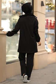 Black Hijab Suit 13023S - Thumbnail