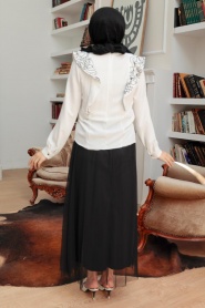 Black Hijab Suit Dress 1248S - Thumbnail