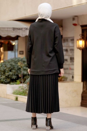 Black Hijab Suit Dress 19239S - 5