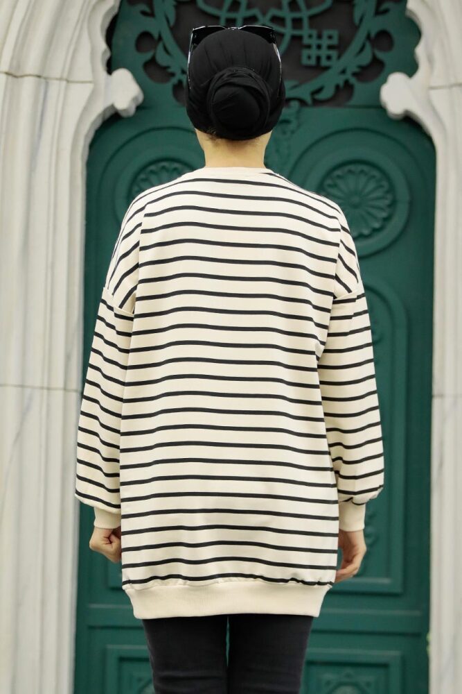 Black Hijab Sweatshirt 21080S - 3