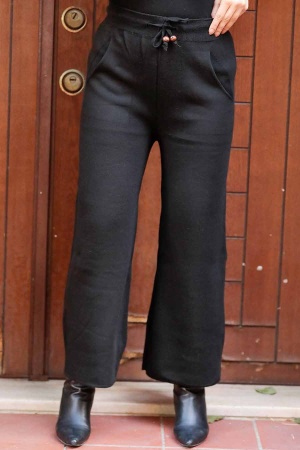 Black Hijab Trousers 3107S - 1