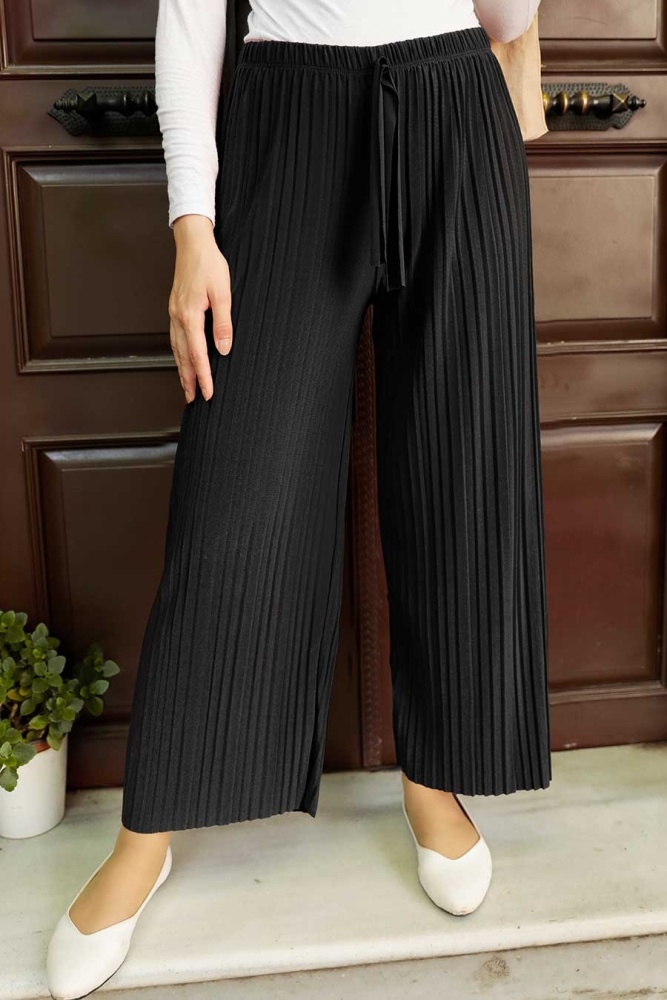 Black Hijab Trousers 7853S - 1