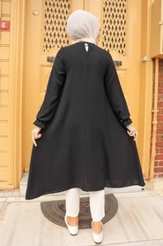 Black Hijab Tunic 2094S - Thumbnail