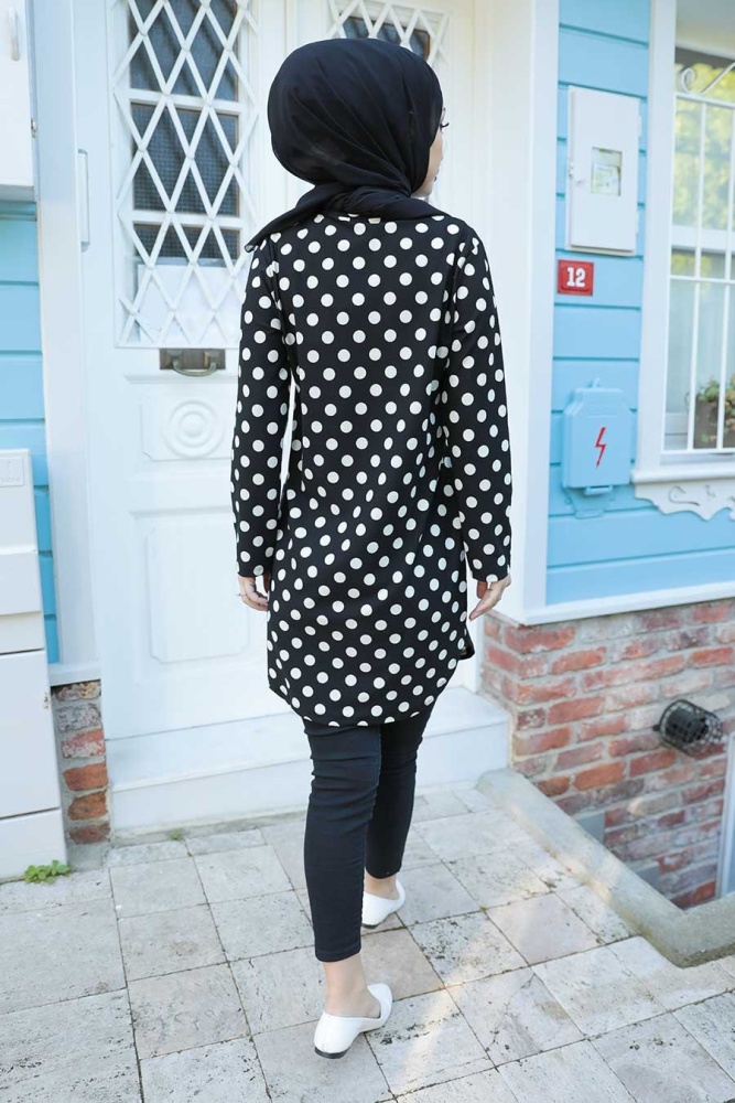 Black Hijab Tunic 358118S - 2
