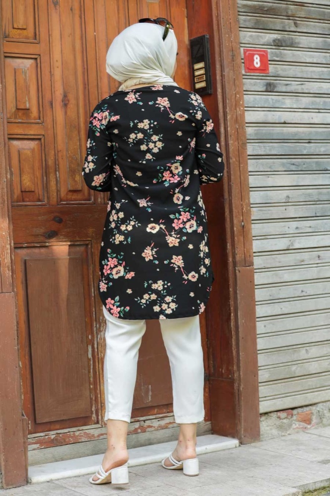 Black Hijab Tunic 358127S - 2