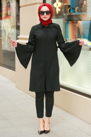 Black Hijab Tunic 40170S - Thumbnail