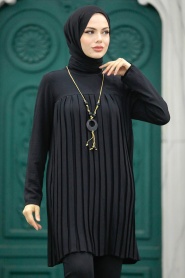 Black Hijab Tunic 567S - Thumbnail