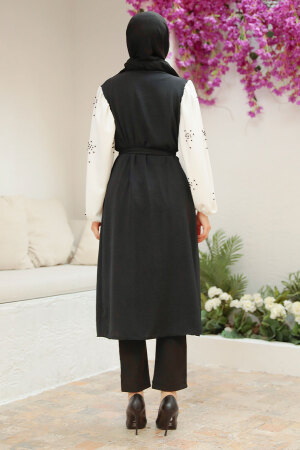 Black Hijab Tunic 5693S - 3