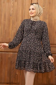 Black Hijab Tunic 70120S - Thumbnail