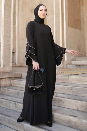 Black Hijab Turkish Abaya 345900S - 1