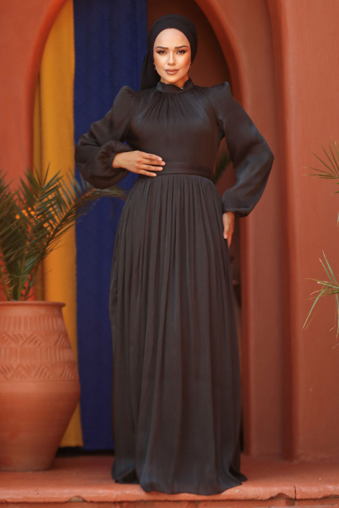 Black Modest Gown 45191S - 1