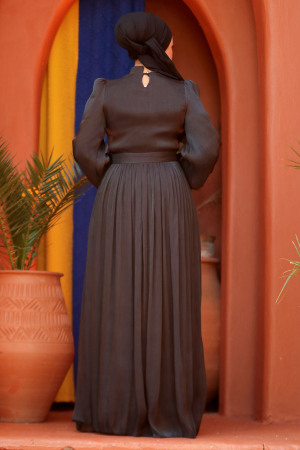Black Modest Gown 45191S - 5