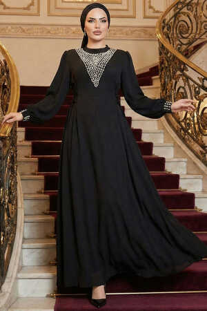 Black Modest Prom Dresses 10641S - 1