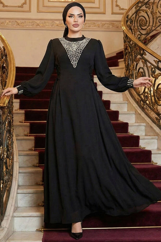 Black Modest Prom Dresses 10641S - 1