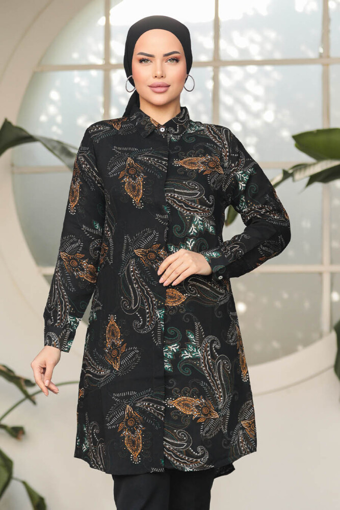 Black Modest Shirt 25012S - 2