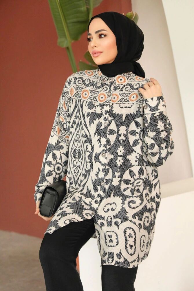 Black Modest Top 20403S - NEVA STYLE