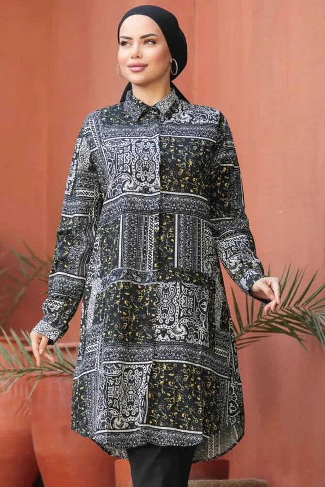 Black Modest Tunic 11561S - 1