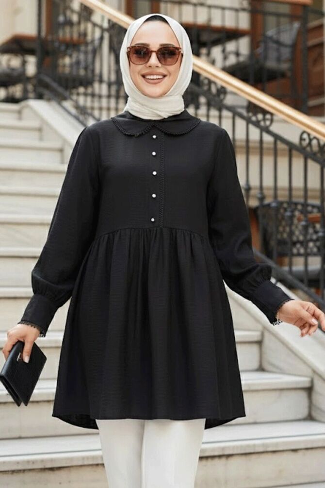 Black Modest Tunic 40691S - 1