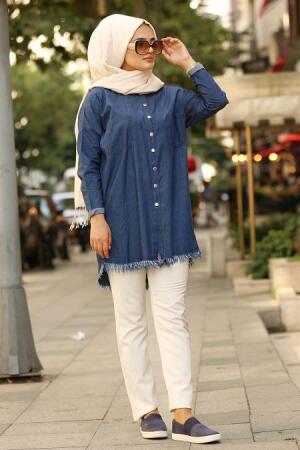 Bleu Marin - Nayla Collection - Tunique 53750L - 1