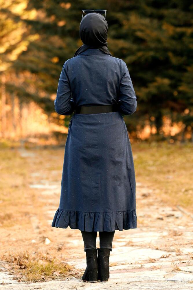 Bleu Marin -Nayla Collection - Tunique Hijab 5410L - 2