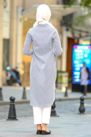 Bleu Marin- Neva Style - Tunique Hijab 2901L - 3