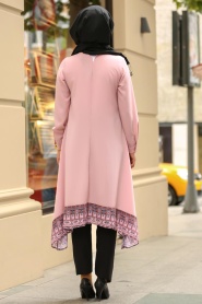 Bleu Marin - New Kenza Hijab Tunic 21520PD - Thumbnail